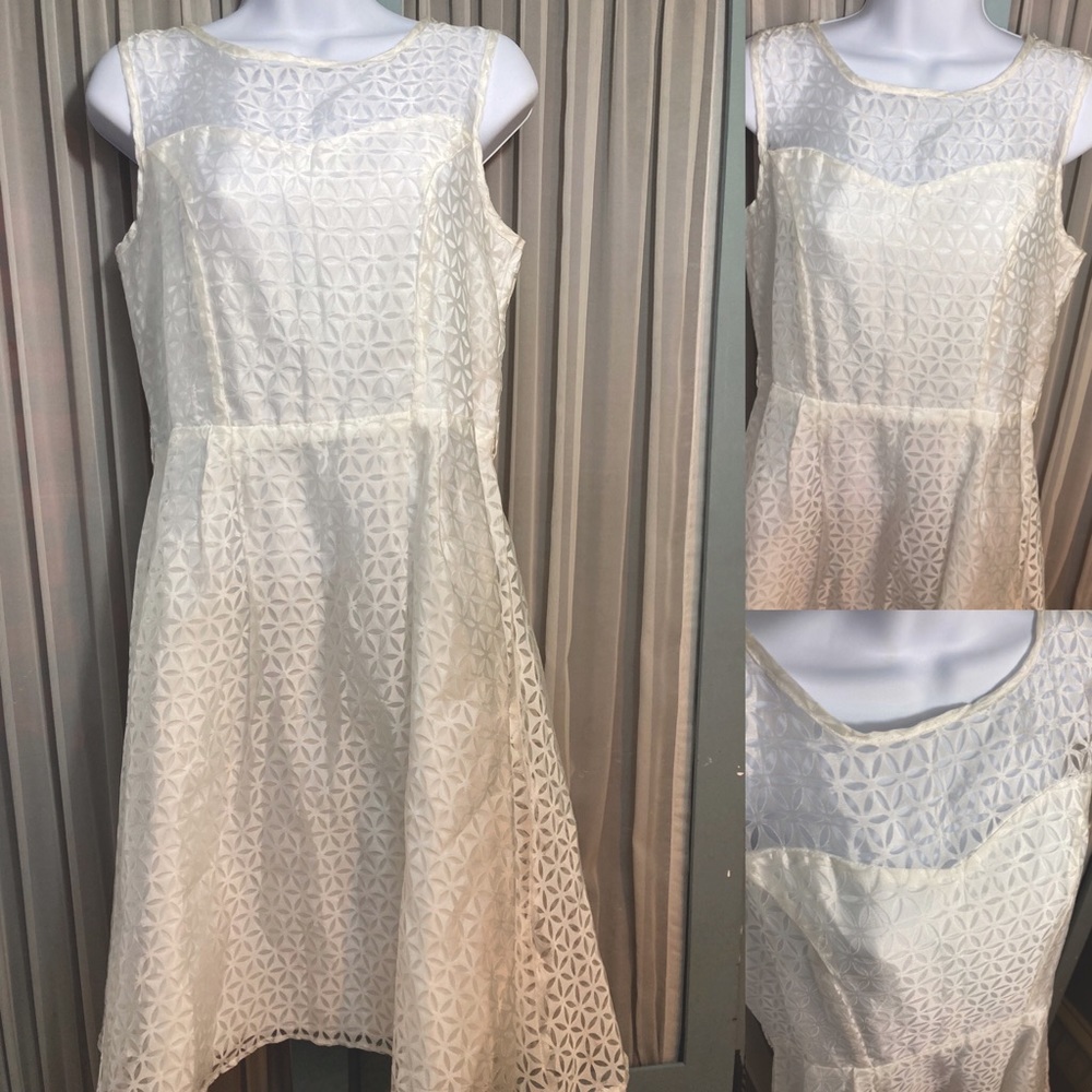 Brand new White Retro-inspired dress